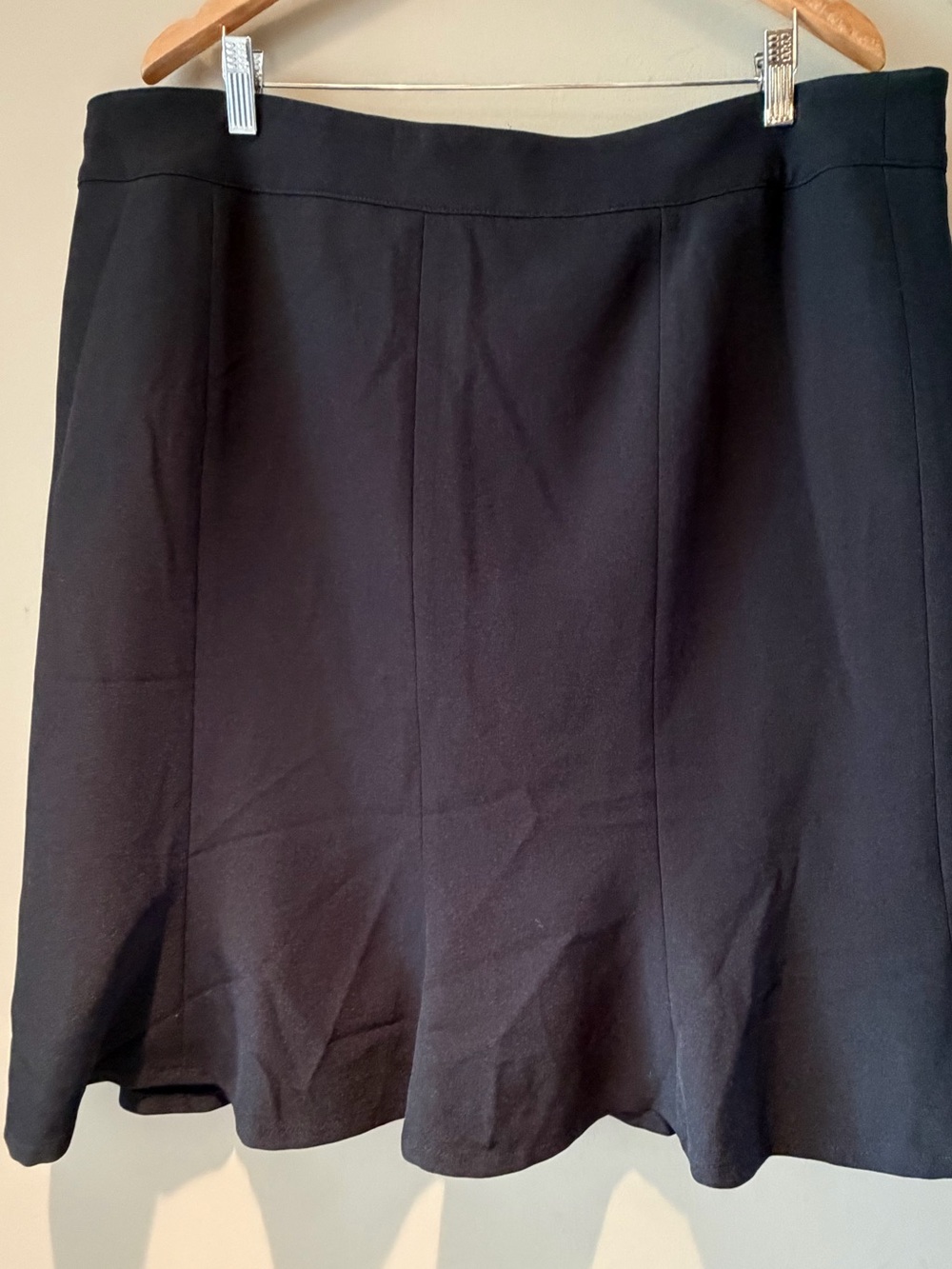Kasper 2pc Black Skirt Suit flounce Skirt & Blazer 18 - Picture 3 of 6